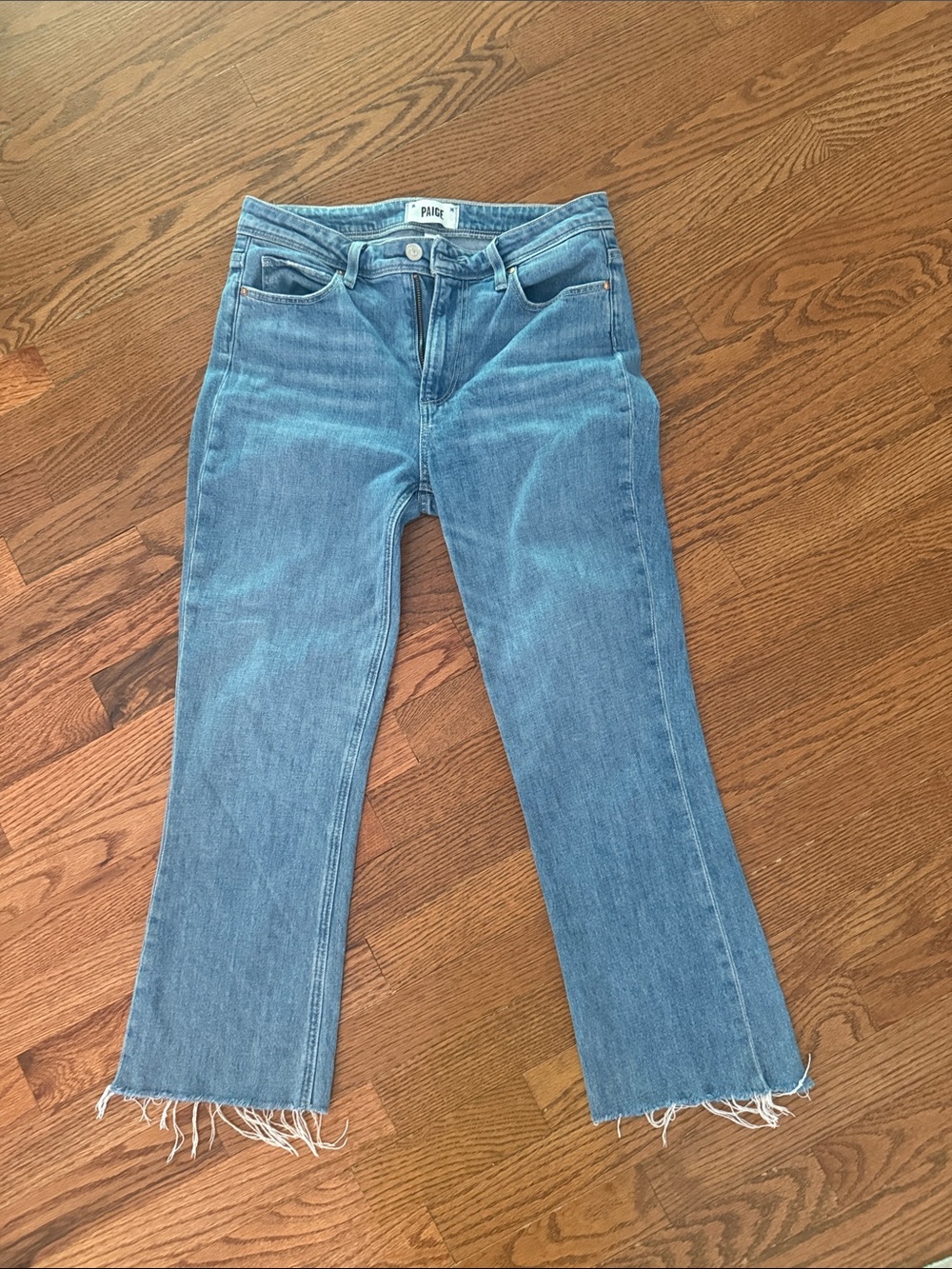 Paige Colette Crop Flare jeans raw hem
